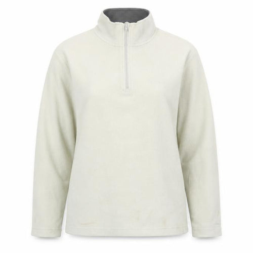 Hi Gear Womens Ivory Mock Neck Polyester Henley Jumper Size 14