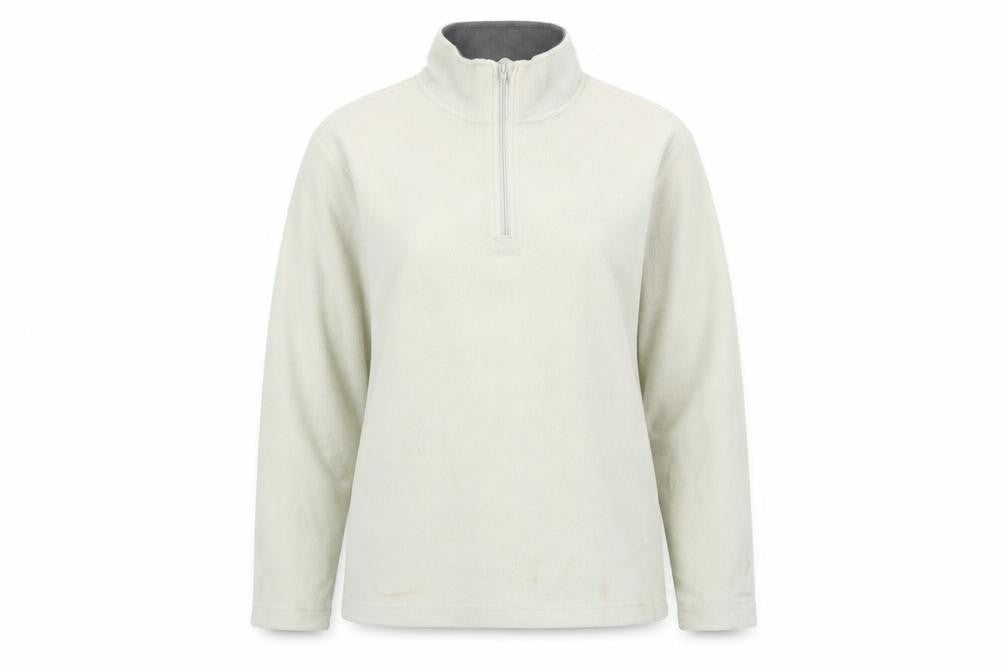 Hi Gear Womens Ivory Mock Neck Polyester Henley Jumper Size 14