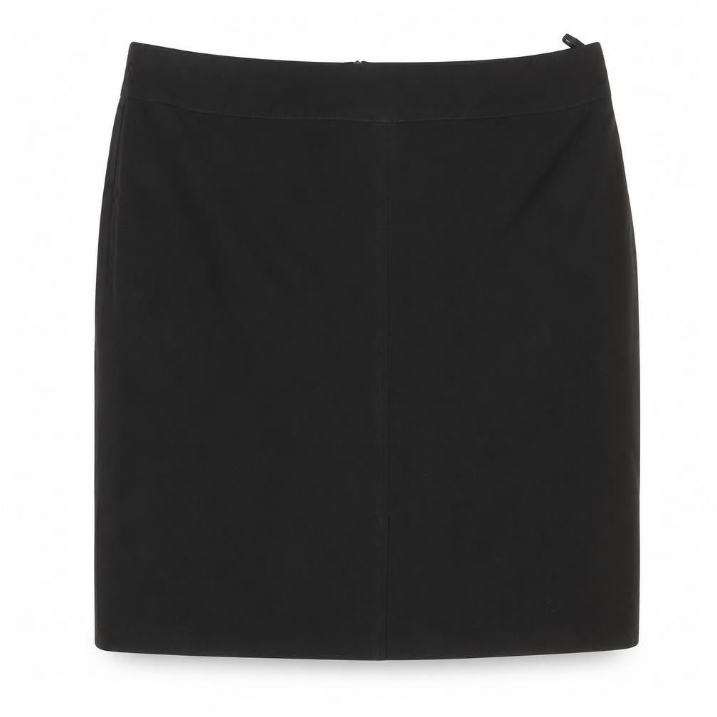 Preworn Womens Brown Polyester Straight & Pencil Skirt Size 20 Zip