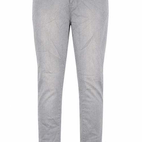 Kraus Womens Grey Cotton Skinny Jeans Size 10 L28 in Regular Button