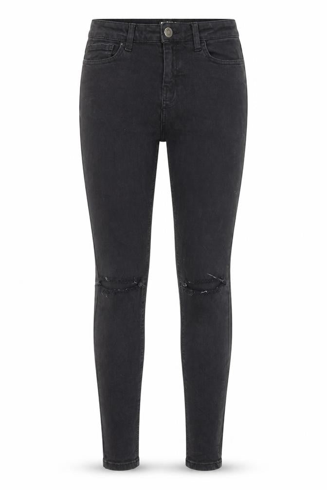 Hera Womens Black Cotton Skinny Jeans Size 30 in L29 in Regular Button
