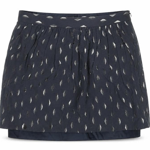 Club Monaco Womens Grey Geometric Cotton Mini Skirt Size S Zip