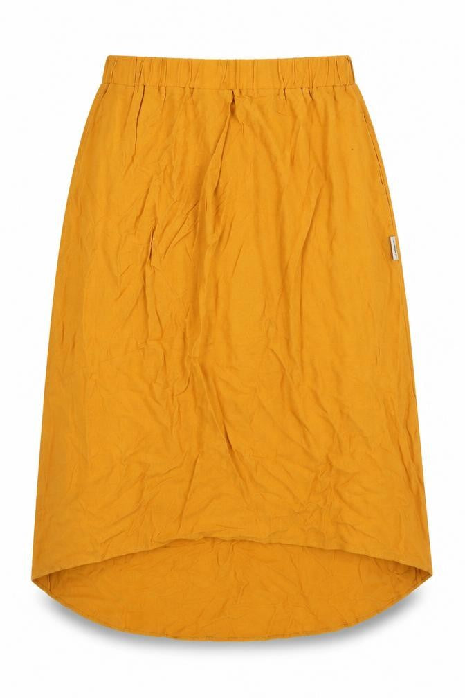 penn&ink n.y Womens Orange Viscose A-Line Skirt Size 10