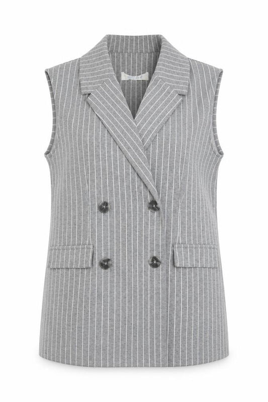 Front view of Primark women’s grey jacket, size UK 12, button