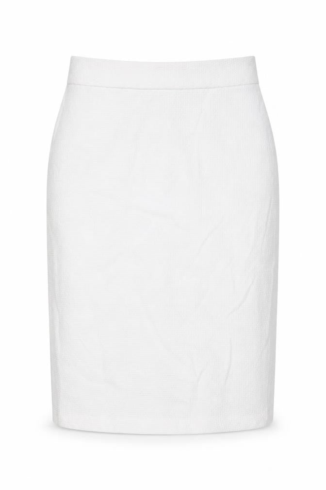 Marks and Spencer Womens White Polyester A-Line Skirt Size 30 in Zip