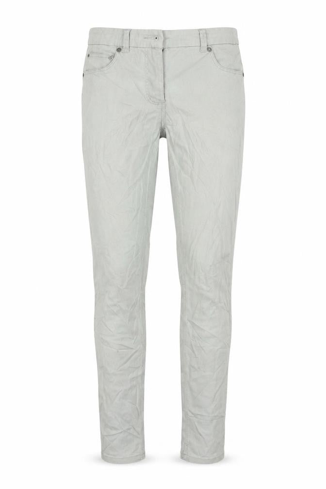H&M Womens Grey Cotton Skinny Jeans Size 8 L30 in Regular Zip