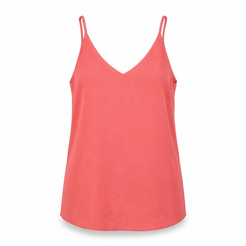 F&F Womens Pink Polyester Camisole Tank Size 6 V-Neck