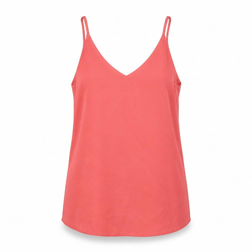 F&F Womens Pink Polyester Camisole Tank Size 6 V-Neck