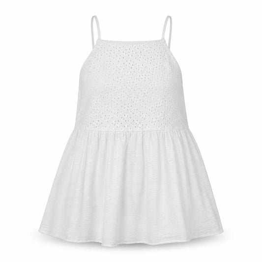 Front view of Primark women’s white polyester basic blouse, size XS, square neck