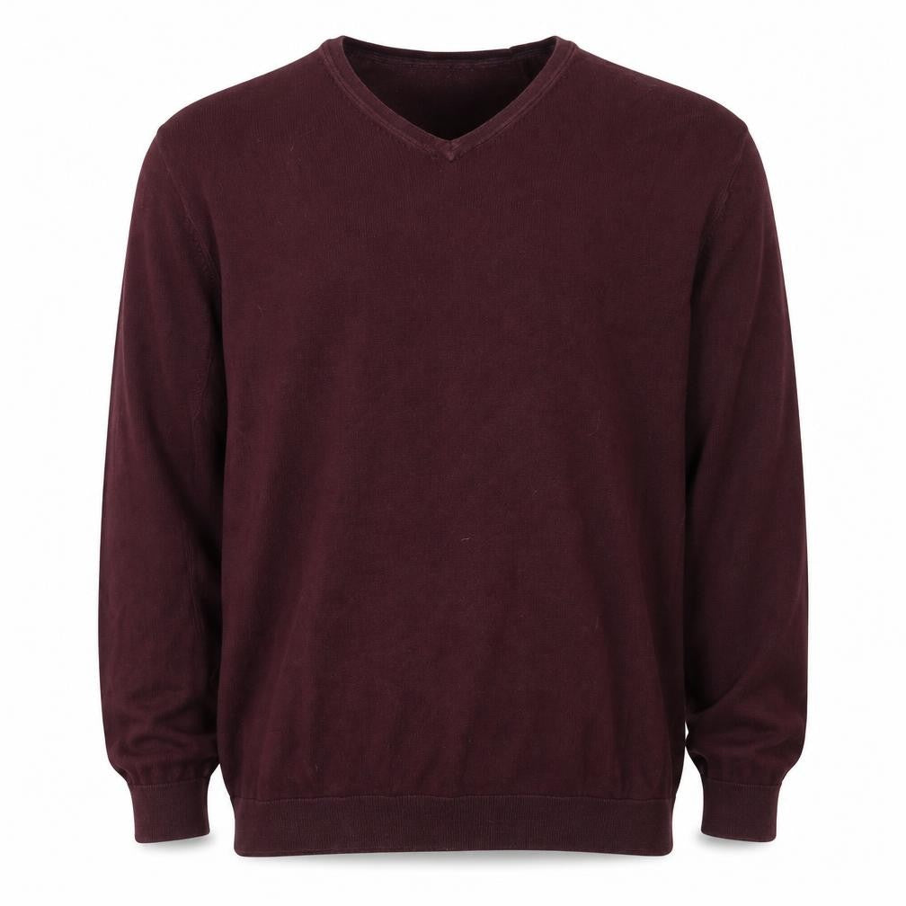 Front view of Next men’s red cotton pullover sweatshirt, size L