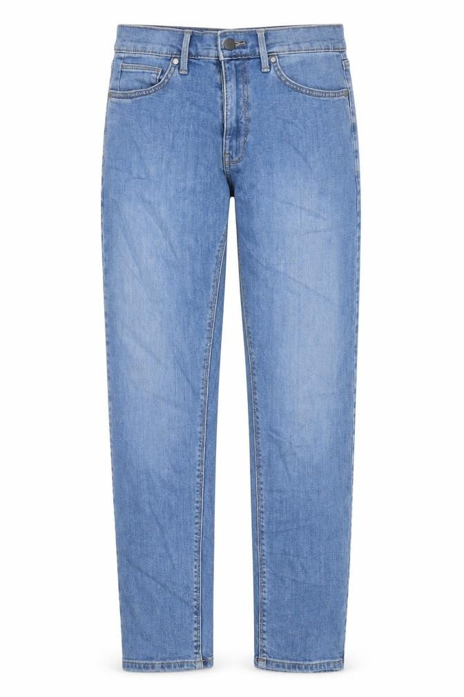 Marks and Spencer Womens Blue Cotton Skinny Jeans Size 30 in L31 in Slim Zip