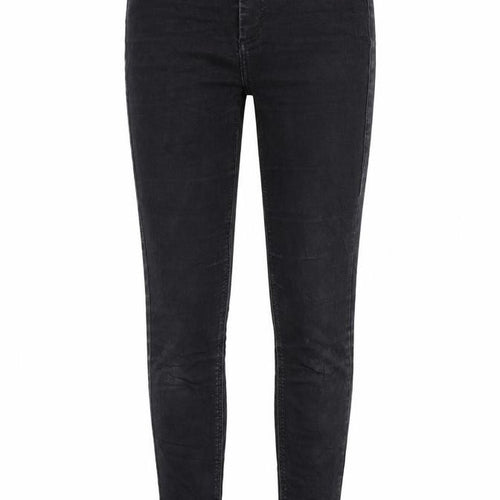 Topshop Womens Black Cotton Skinny Jeans Size 28 in L30 in Regular Zip