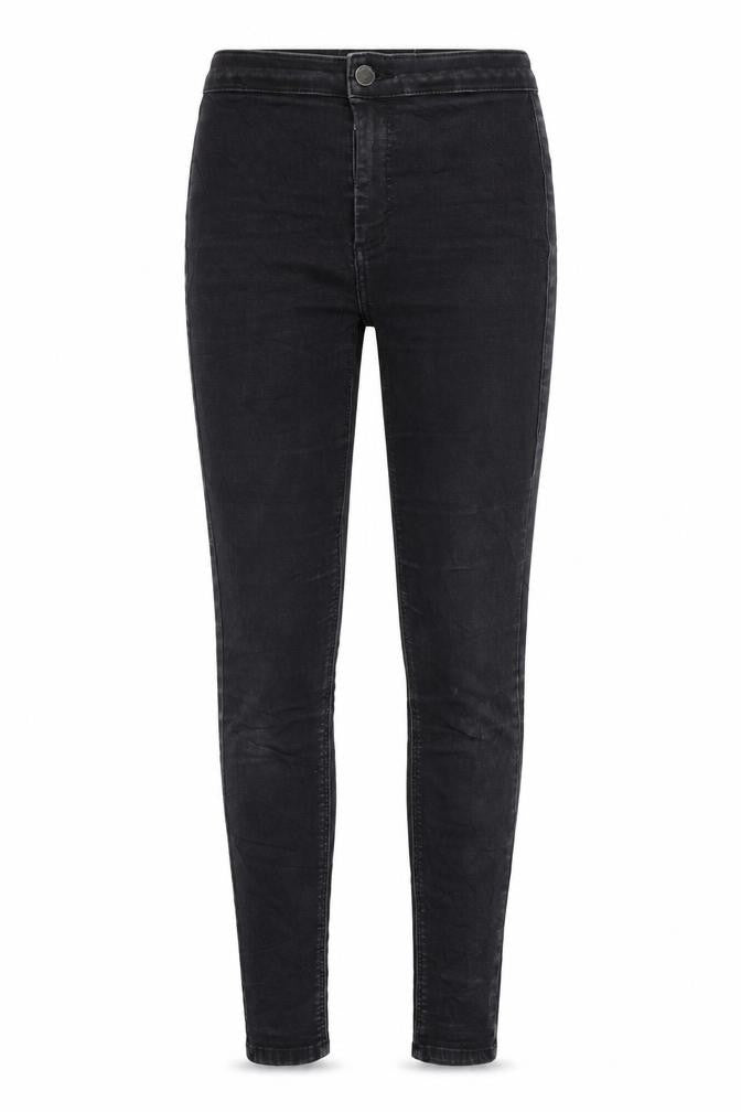 Topshop Womens Black Cotton Skinny Jeans Size 28 in L30 in Regular Zip