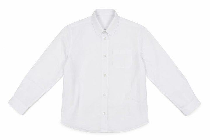 F&F Girls White Polyester Basic Button-Up Size 8-9 Years Collared Button - School Wear