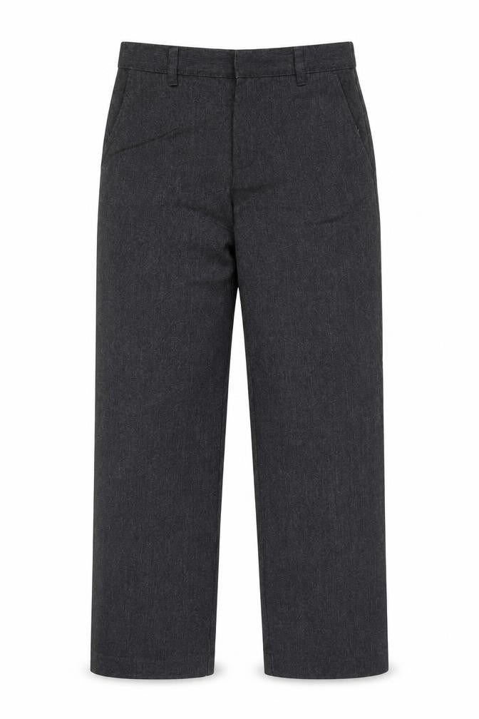 George Boys Grey Polyester Dress Pants Trousers Size 8-9 Years Regular Zip