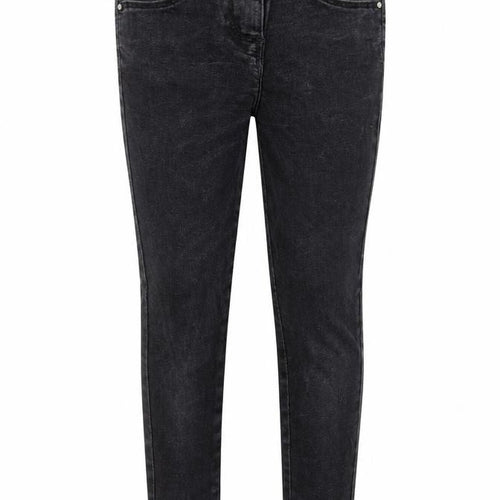 Matalan Girls Black Cotton Skinny Jeans Size 8 Years Regular Button