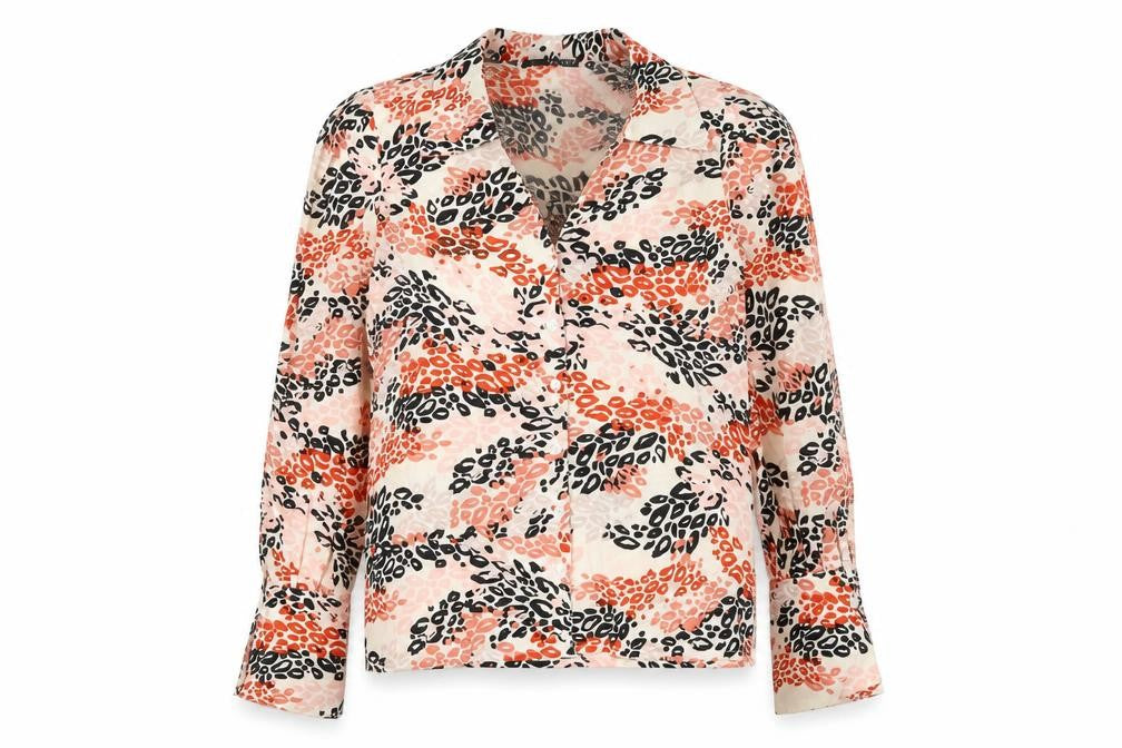 Boohoo Womens Multicoloured Animal Print Polyester Basic Button-Up Size 6 Collared - Leopard Print