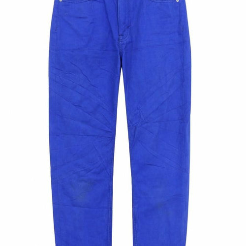 Pull&Bear Womens Blue Cotton Skinny Jeans Size 6 L26 in Regular Zip