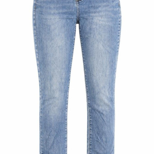 Denim&co Womens Blue Cotton Skinny Jeans Size 6 L29 in Regular Button