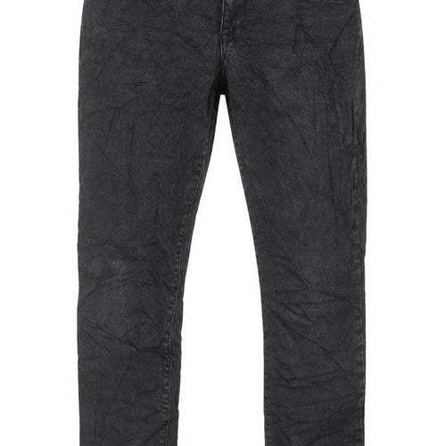 Gap Mens Black Cotton Straight Jeans Size 31 in L29 in Regular Button - Short Leg