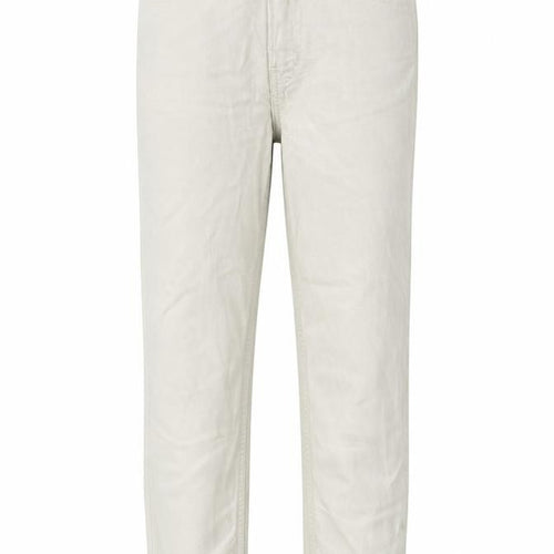 Stradivarius Womens Ivory Cotton Mom Jeans Size 10 L26 in Regular Zip