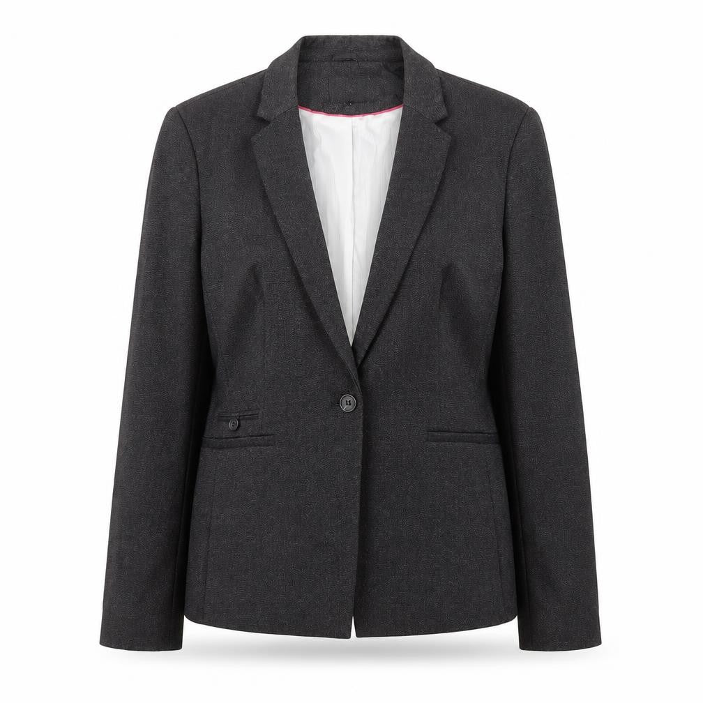 Next Womens Grey Polyester Jacket Blazer Size 14