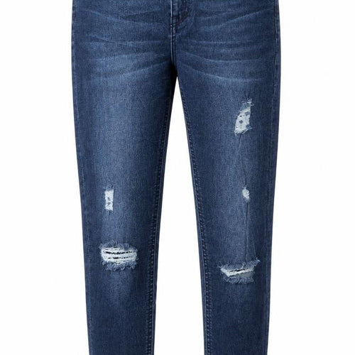 Marks and Spencer Womens Blue Cotton Skinny Jeans Size 4 L31 in Regular Button