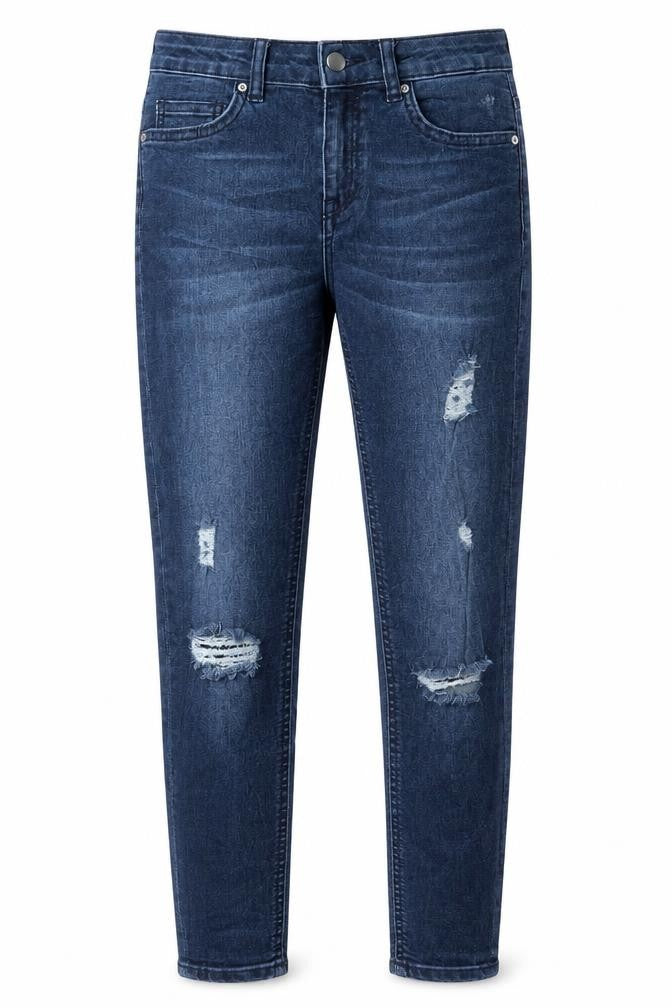 Marks and Spencer Womens Blue Cotton Skinny Jeans Size 4 L31 in Regular Button