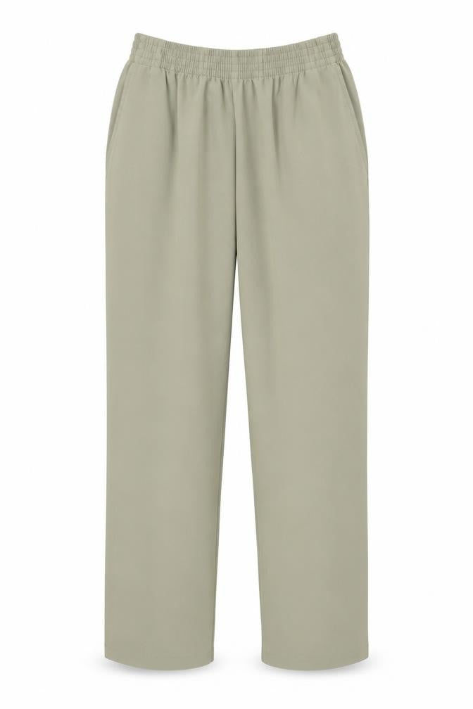 Preworn Womens Green Polyester Trousers Size 24 in L29 in Regular