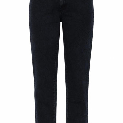 LEXI Womens Black Cotton Straight Jeans Size 10 L30.5 in Regular Zip