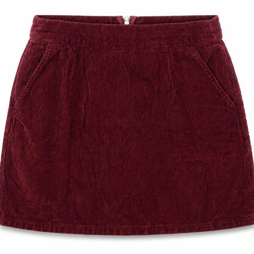 Topshop Womens Red Cotton A-Line Skirt Size 30 in Zip