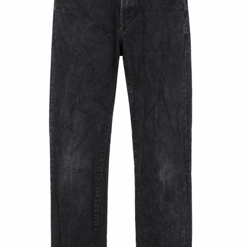 H&M Mens Black Cotton Straight Jeans Size 28 in L32 in Regular Button