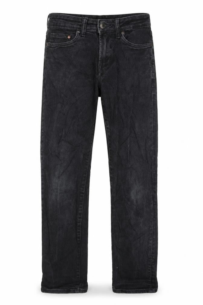 H&M Mens Black Cotton Straight Jeans Size 28 in L32 in Regular Button