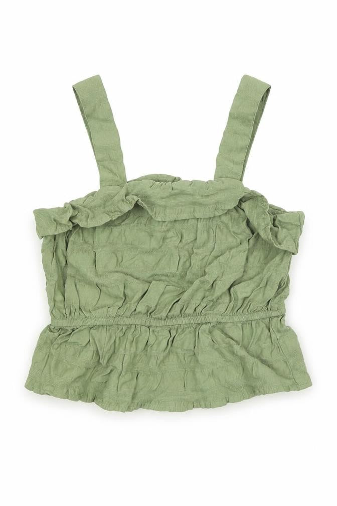 George Girls Green Viscose Camisole Tank Size 7-8 Years Square Neck Pullover
