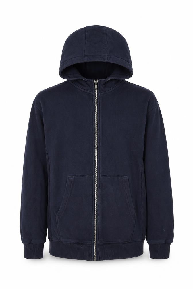 Marks and Spencer Boys Blue Polyester Full Zip Hoodie Size 12-13 Years Zip