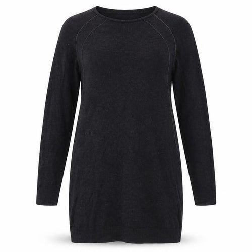 Preworn Womens Grey Wool Jumper Dress Size 12 Boat Neck Pullover