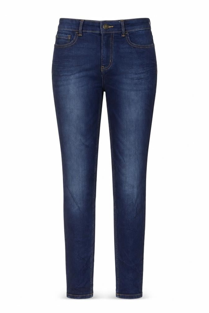 Marks and Spencer Womens Blue Cotton Skinny Jeans Size 8 L31 in Regular Button