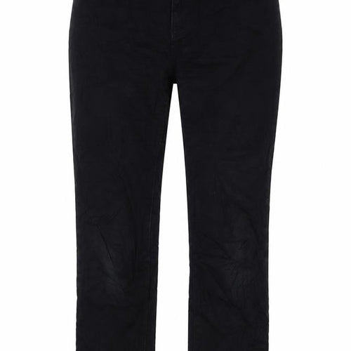 Cinema Club Womens Black Cotton Straight Jeans Size 30 in L24 in Regular Zip