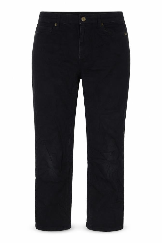 Cinema Club Womens Black Cotton Straight Jeans Size 30 in L24 in Regular Zip