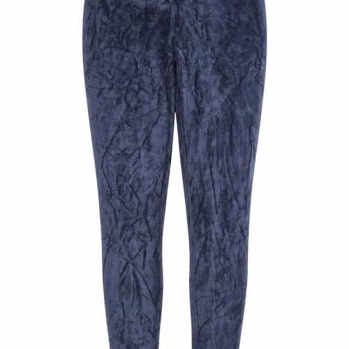 Marks and Spencer Womens Blue Cotton Capri Trousers Size 6 L26 in Regular