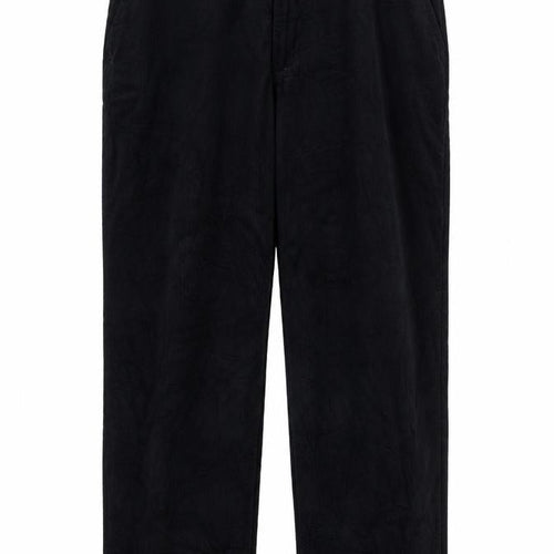 Marks and Spencer Womens Blue Cotton Trousers Size 42 in L31 in Regular Zip