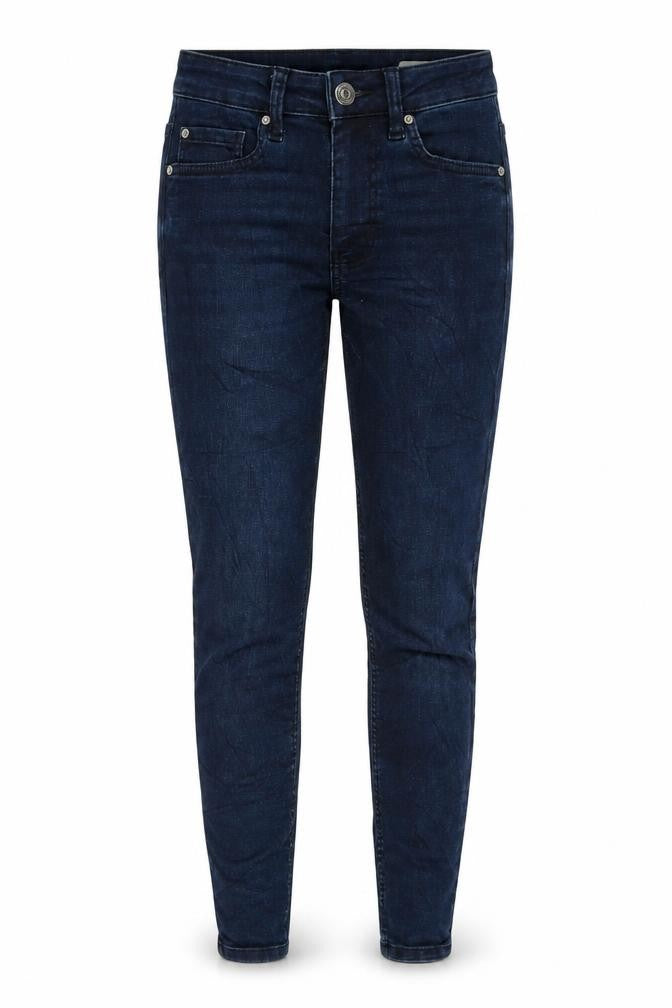 Marks and Spencer Womens Blue Cotton Skinny Jeans Size 6 L25.5 in Regular Zip