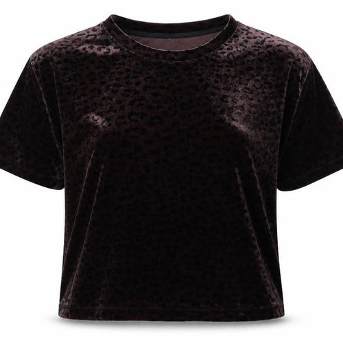 Divided by H&M Womens Brown Animal Print Polyester Basic T-Shirt Size M Round Neck - Cheetah Print