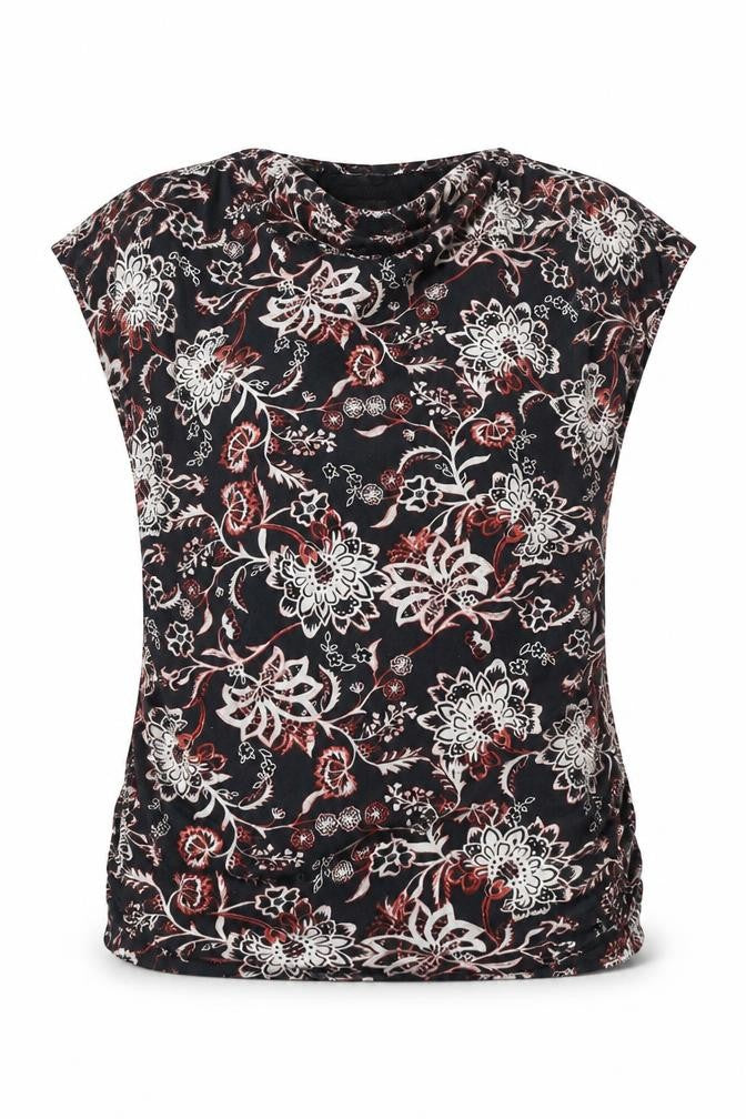 Dorothy Perkins Womens Multicoloured Floral 100% Cotton Basic Blouse Size 12 Off the Shoulder