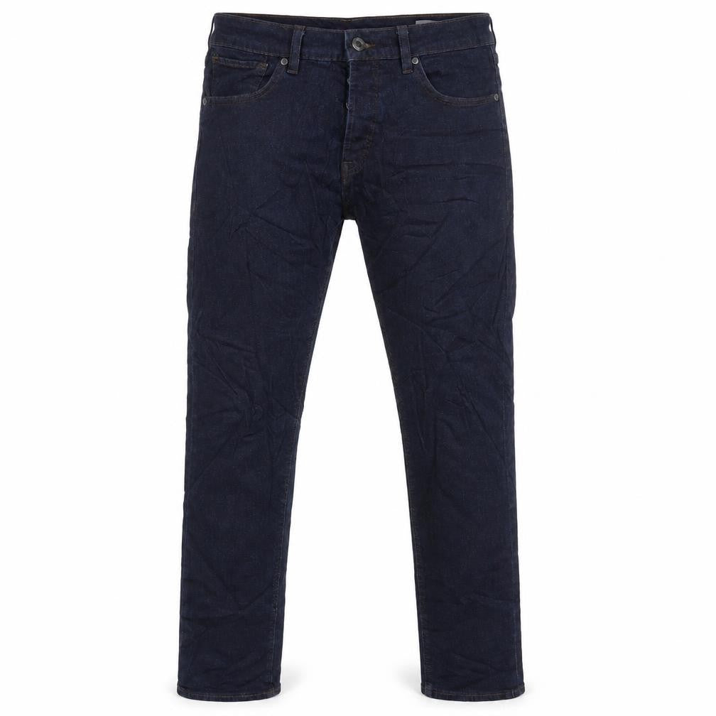 Marks and Spencer Womens Blue Cotton Skinny Jeans Size 34 L28 in Regular Button