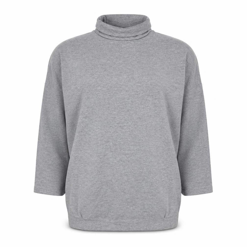 Tu Womens Grey Polyester Pullover Sweatshirt Size 16 Pullover - Drop Shoulder Batwing
