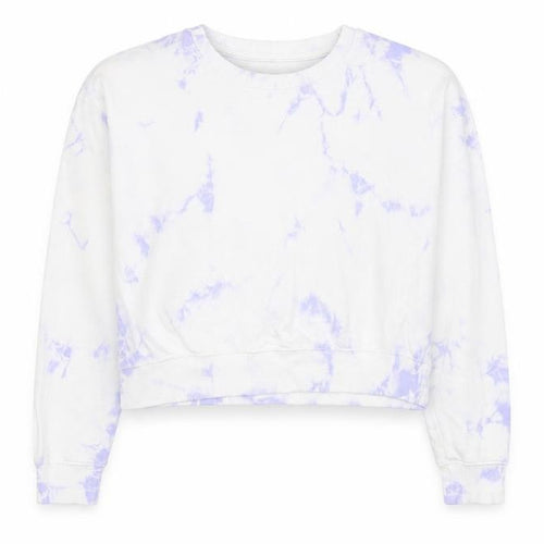 New Look Girls White Geometric Cotton Pullover Sweatshirt Size 14-15 Years Pullover - Tie Dye