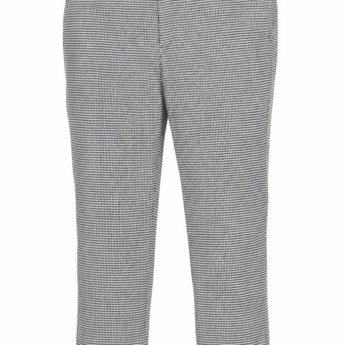 Burton Mens White Geometric Polyethylene Trousers Size 40 in L27 in Regular Zip