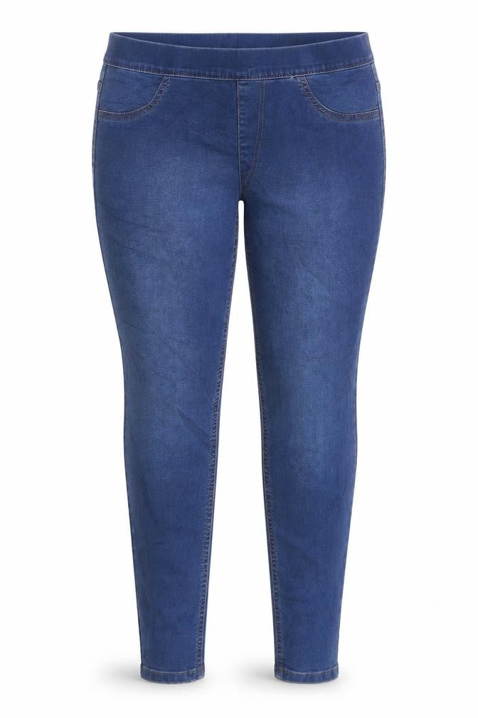 Marks and Spencer Womens Blue Cotton Flared Jeans Size 12 L26 in Regular - Short Length