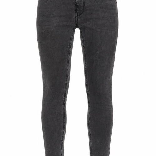 Zara Womens Grey Cotton Skinny Jeans Size S L28 in Regular Button